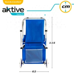 Aktive 2 In 1 Beach Day Folding Lounge 62x117x62 Cm -CRESI Dive Shop aktive 2 in 1 beach day folding lounge 62x117x62 cm 6