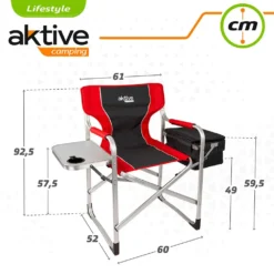Aktive Aluminium With Tray And Iso Bag Director Folding Chair -CRESI Dive Shop aktive aluminium with tray and iso bag director folding chair 6