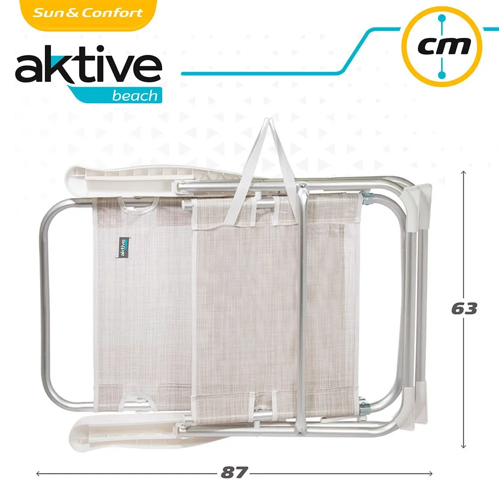 Aktive Beach Aluminum Multi Position Folding Chair 9 Aktive Beach Aluminum Multi Position Folding Chair - Image 7