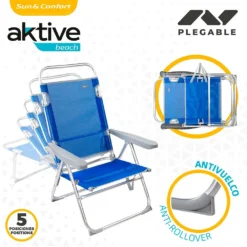 Aktive Beach Aluminum Recliner High Chair -CRESI Dive Shop aktive beach aluminum recliner high chair 2