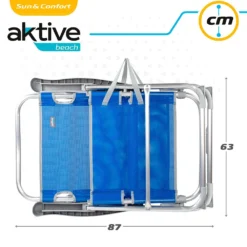 Aktive Beach Aluminum Recliner High Chair -CRESI Dive Shop aktive beach aluminum recliner high chair 6