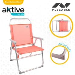 Aktive Beach High Aluminum Folding Chair -CRESI Dive Shop aktive beach high aluminum folding chair 2