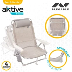 Aktive Beach Multi Position Aluminum Folding Chair -CRESI Dive Shop aktive beach multi position aluminum folding chair 2