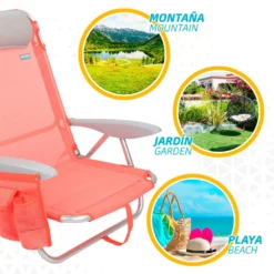 Aktive Beach Multi Position Folding Beach Chair With Cushion 13 Aktive Beach Multi Position Folding Beach Chair With Cushion -CRESI Dive Shop aktive beach multi position folding beach chair with cushion 4