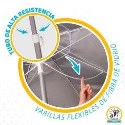 Aktive Beach Umbrella 200cm UV50 Protection 14 Aktive Beach Umbrella 200cm UV50 Protection -CRESI Dive Shop aktive beach umbrella 200cm uv50 protection 4