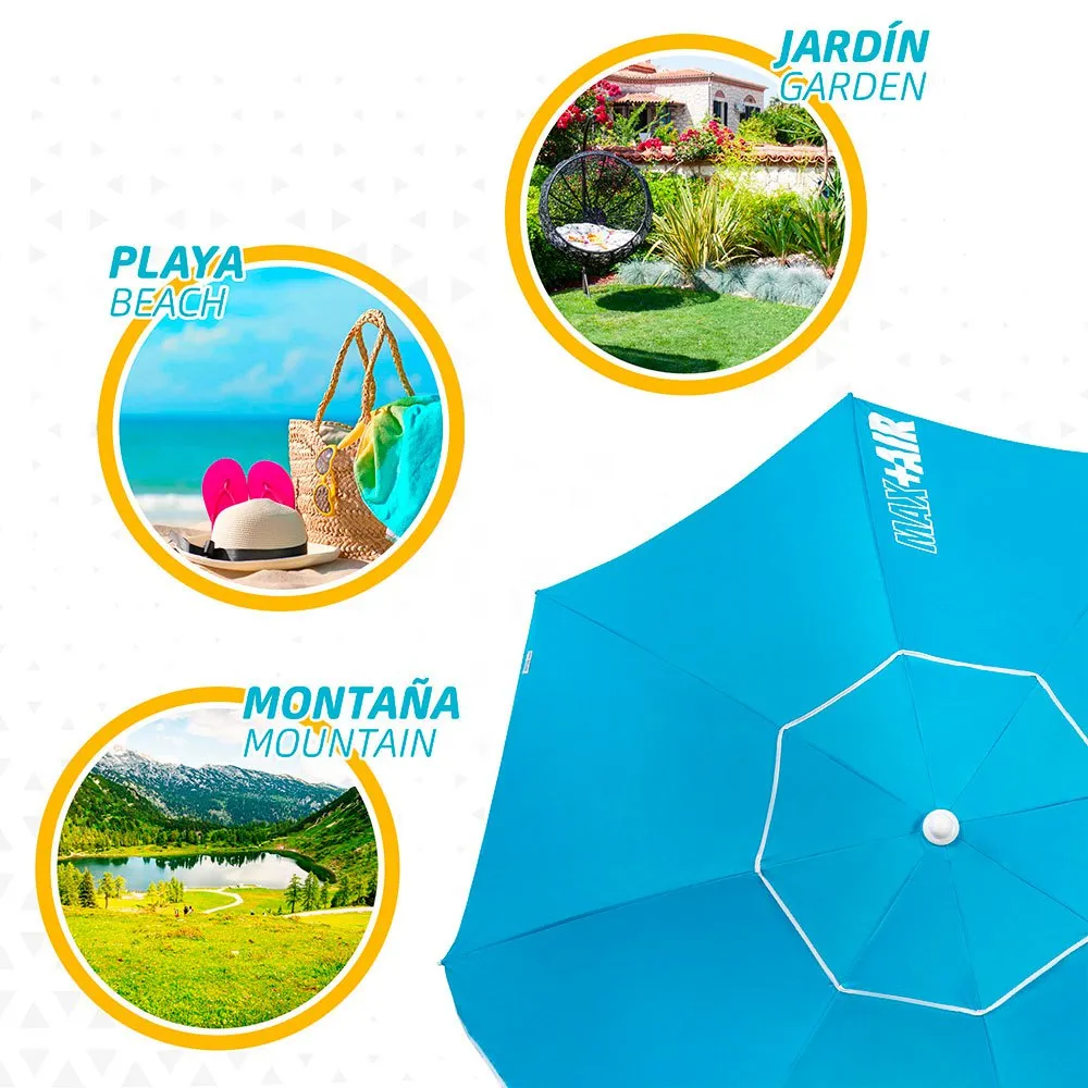 Aktive Beach Umbrella 200cm UV50 Protection 9 Aktive Beach Umbrella 200cm UV50 Protection - Image 7