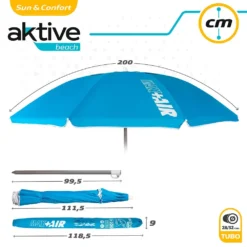 Aktive Beach Umbrella 200cm UV50 Protection 17 Aktive Beach Umbrella 200cm UV50 Protection -CRESI Dive Shop aktive beach umbrella 200cm uv50 protection 7