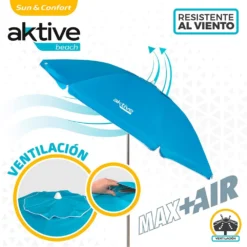 Aktive Beach Umbrella 220cm UV50 Protection -CRESI Dive Shop aktive beach umbrella 220cm uv50 protection 2