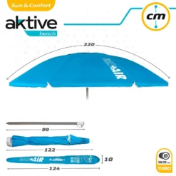 Aktive Beach Umbrella 220cm UV50 Protection -CRESI Dive Shop aktive beach umbrella 220cm uv50 protection 7