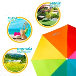 Aktive Beach Windproof Umbrella 180cm UV50 Protection 14 Aktive Beach Windproof Umbrella 180cm UV50 Protection -CRESI Dive Shop aktive beach windproof umbrella 180cm uv50 protection 5