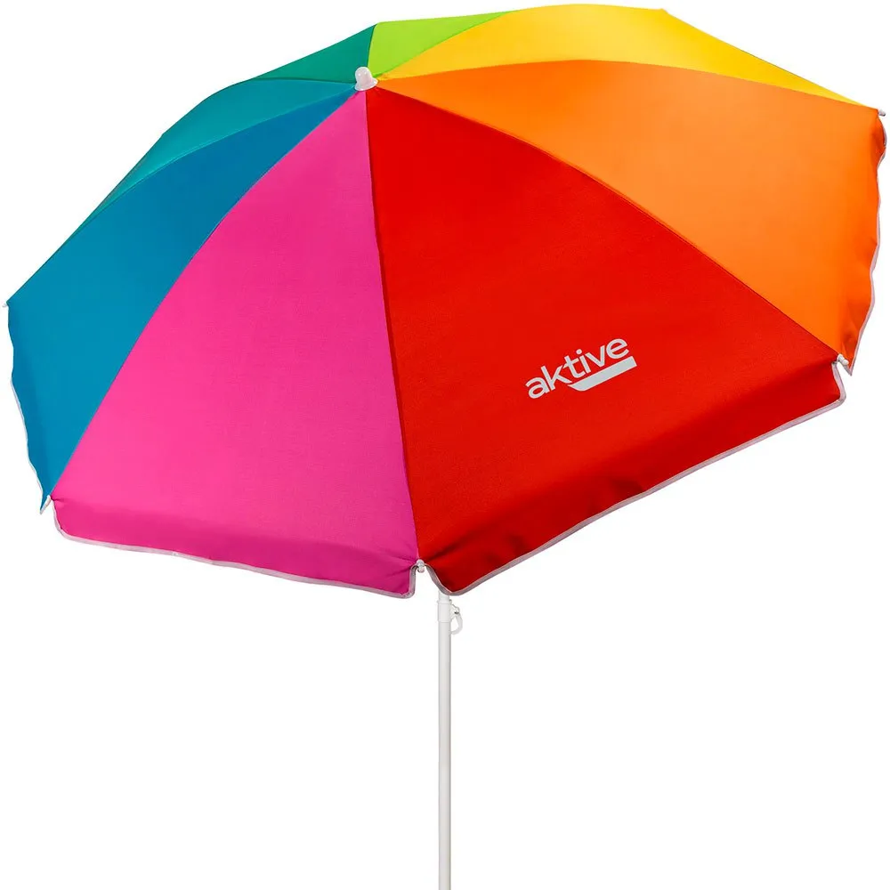 Aktive Beach Windproof Umbrella 180cm UV50 Protection 3 Aktive Beach Windproof Umbrella 180cm UV50 Protection
