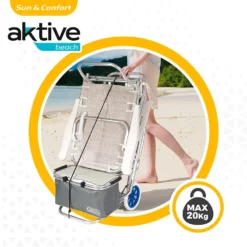Aktive Chair Mover Trolley Beach 52x37x105 Cm -CRESI Dive Shop aktive chair mover trolley beach 52x37x105 cm 2