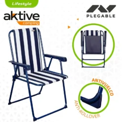 Aktive Fixed Folding Chair 53x47x85 Cm -CRESI Dive Shop aktive fixed folding chair 53x47x85 cm 2