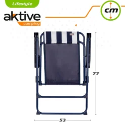 Aktive Fixed Folding Chair 53x47x85 Cm -CRESI Dive Shop aktive fixed folding chair 53x47x85 cm 6