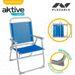 Aktive Fixed Folding Chair 57x51x89 Cm -CRESI Dive Shop aktive fixed folding chair 57x51x89 cm 2