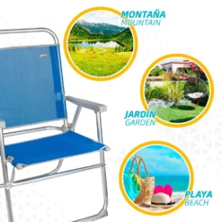 Aktive Fixed Folding Chair 57x51x89 Cm -CRESI Dive Shop aktive fixed folding chair 57x51x89 cm 4
