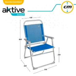 Aktive Fixed Folding Chair 57x51x89 Cm -CRESI Dive Shop aktive fixed folding chair 57x51x89 cm 5