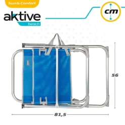 Aktive Fixed Folding Chair 57x51x89 Cm -CRESI Dive Shop aktive fixed folding chair 57x51x89 cm 6