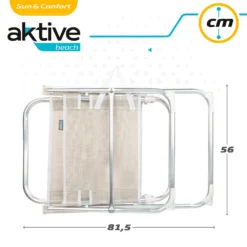 Aktive Fixed Folding Chair Aluminium 51x56x90 Cm -CRESI Dive Shop aktive fixed folding chair aluminium 51x56x90 cm 6