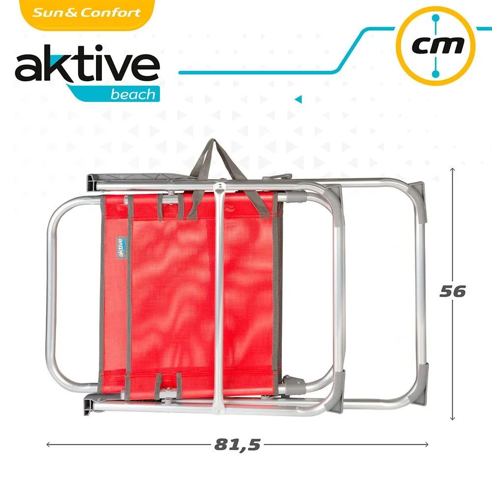 Aktive Fixed Folding Chair Aluminium 56x50x88 Cm 9 Aktive Fixed Folding Chair Aluminium 56x50x88 Cm - Image 7