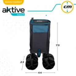 Aktive Foldable Cart With Wheels For Sand 50kg -CRESI Dive Shop aktive foldable cart with wheels for sand 50kg 6
