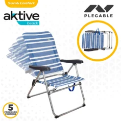 Aktive Folding Chair 5 Positions 61x63x93 Cm -CRESI Dive Shop aktive folding chair 5 positions 61x63x93 cm 2