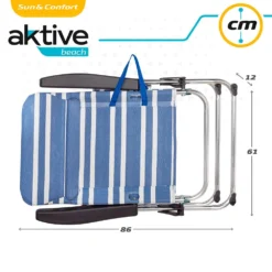 Aktive Folding Chair 5 Positions 61x63x93 Cm -CRESI Dive Shop aktive folding chair 5 positions 61x63x93 cm 6