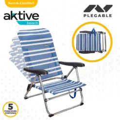 Aktive Folding Chair 5 Positions Low 61x50x85 Cm -CRESI Dive Shop aktive folding chair 5 positions low 61x50x85 cm 2