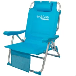 Aktive Folding Chair Backpack 5 Position Aluminium 66x58x80 Cm