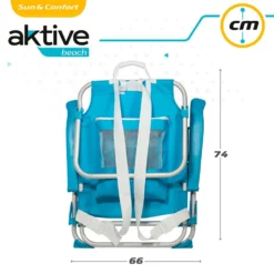Aktive Folding Chair Backpack 5 Position Aluminium 66x58x80 Cm -CRESI Dive Shop aktive folding chair backpack 5 position aluminium 66x58x80 cm 6