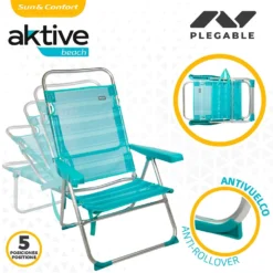 Aktive Folding Chair Multi-Position Aluminium 50x64x100 Cm -CRESI Dive Shop aktive folding chair multi position aluminium 50x64x100 cm 2
