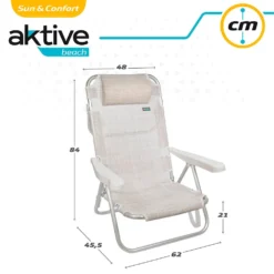 Aktive Folding Chair Multi-Position Aluminium 62x48x83 Cm -CRESI Dive Shop aktive folding chair multi position aluminium 62x48x83 cm 5