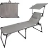 Aktive Folding Sun Lounger With Parasol And Cushion -CRESI Dive Shop aktive folding sun lounger with parasol and cushion