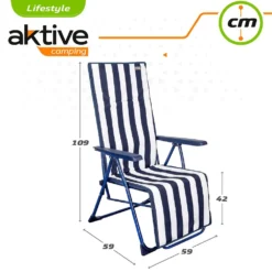 Aktive Folding Sunbed 5-Position -CRESI Dive Shop aktive folding sunbed 5 position 5
