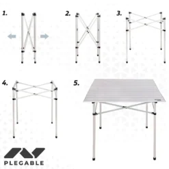 Aktive Folding Table 70x70x70 Cm -CRESI Dive Shop aktive folding table 70x70x70 cm 2