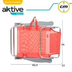 Aktive Low Folding Chair Multi-Position Aluminium 48x54x82.5 Cm -CRESI Dive Shop aktive low folding chair multi position aluminium 48x54x82.5 cm 6