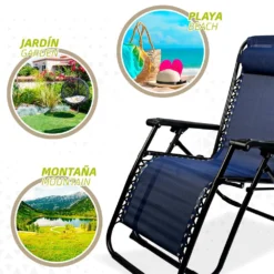 Aktive Reclining And Folding Zero Gravity Sunbed 65x108x160 Cm -CRESI Dive Shop aktive reclining and folding zero gravity sunbed 65x108x160 cm 12