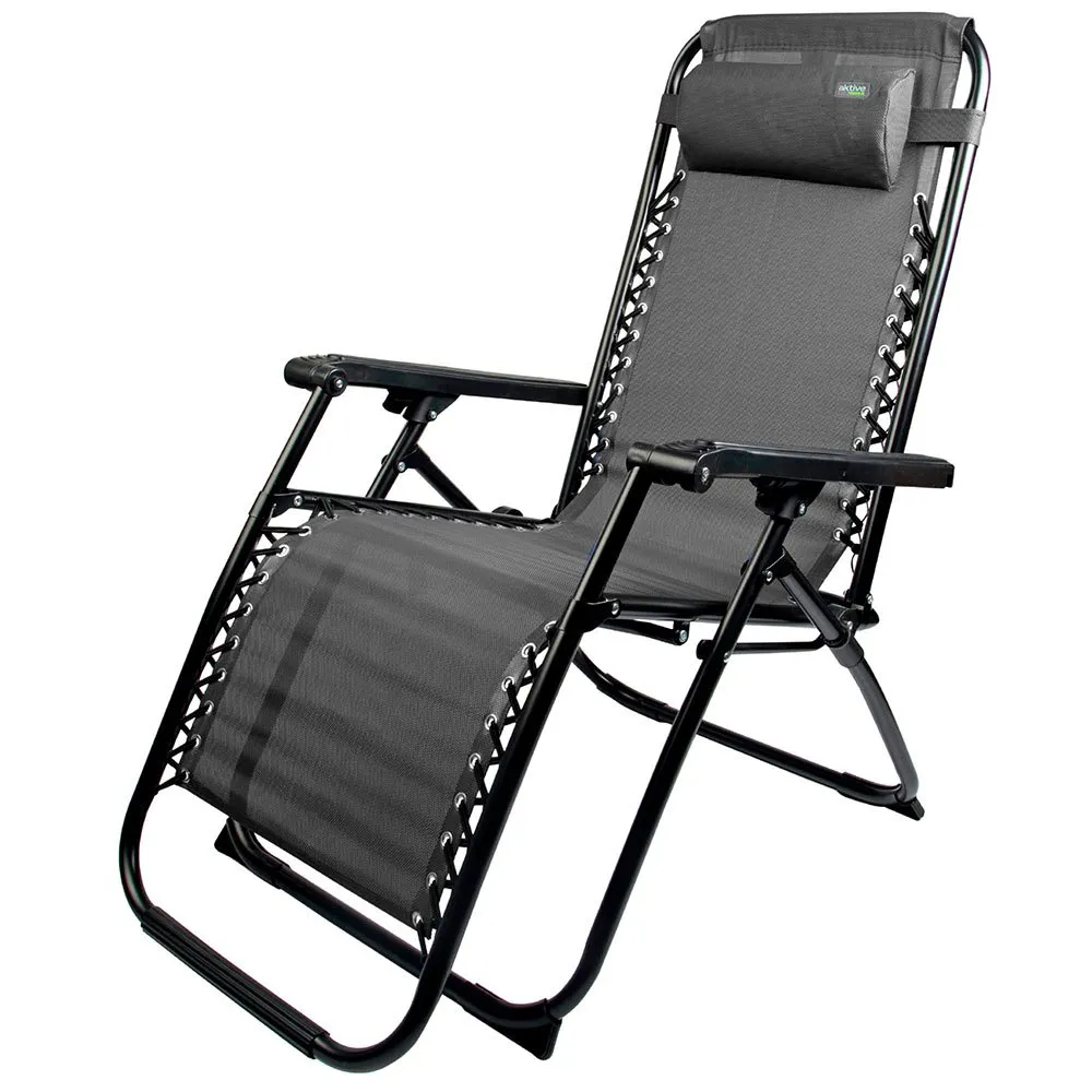 Aktive Reclining And Folding Zero Gravity Sunbed 65x108x160 Cm 3 Aktive Reclining And Folding Zero Gravity Sunbed 65x108x160 Cm