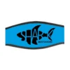 Cyan Neoprene Mask Strap Double Velcro