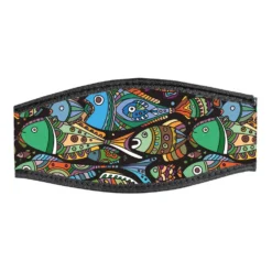 Mask Strap Coloured Fishes Double Velcro