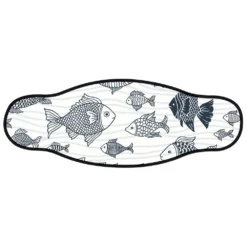 Neoprene Mask Strap Herd Fishes With Velcro
