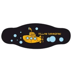Neoprene Mask Strap Yellow Submarine Double Layer