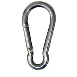 CRESSI Inox Carabiner AISI 316 60 Mm 4 Units