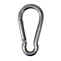 CRESSI Inox Carabiner AISI 316 70 Mm 4 Units