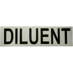 Diluent Sticker