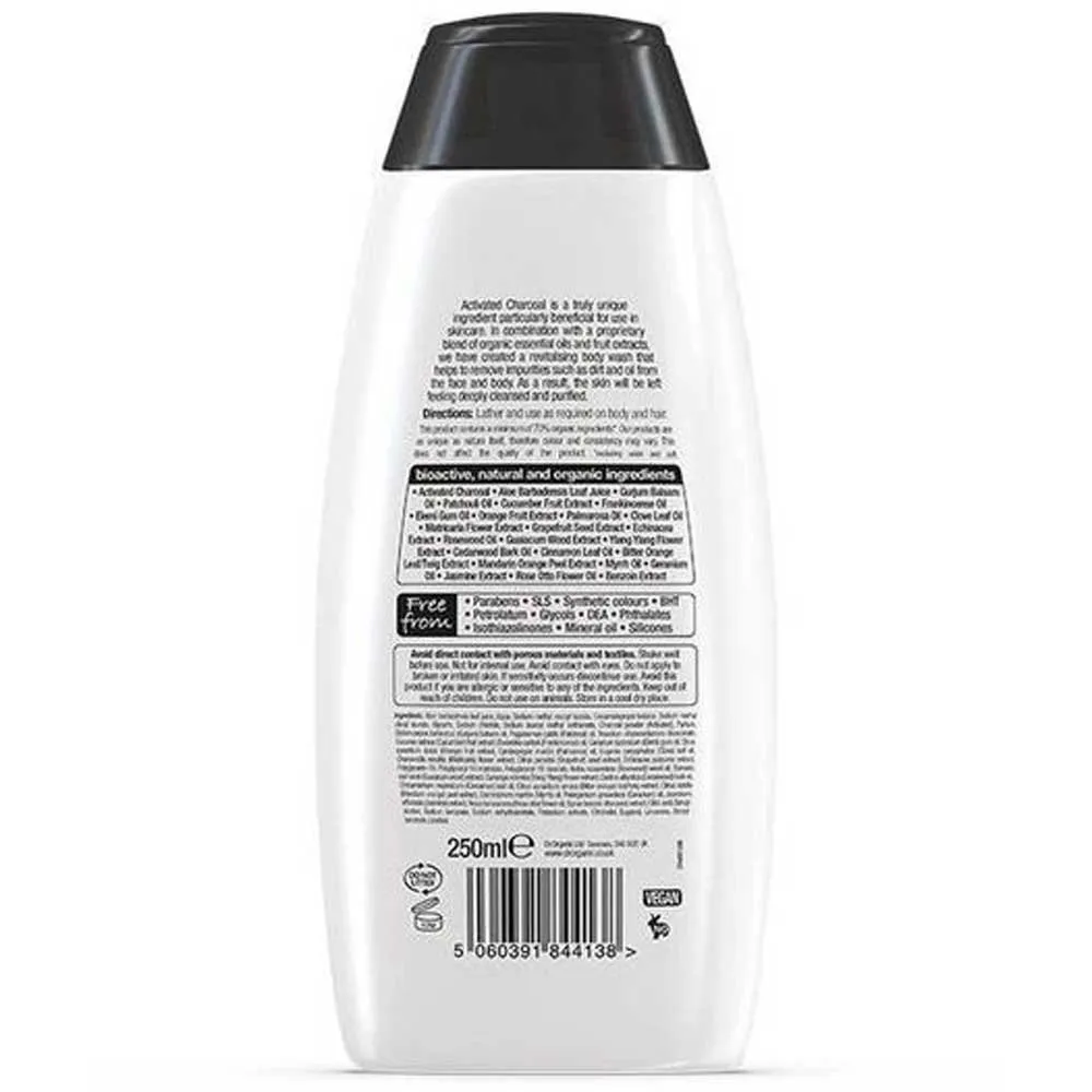 Dr Organic Charcoal Body Wash 250ml 4 Dr Organic Charcoal Body Wash 250ml - Image 2