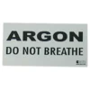 Argon: Do Not Breathe Warning Decal -CRESI Dive Shop halcyon argon do not breathe warning decal