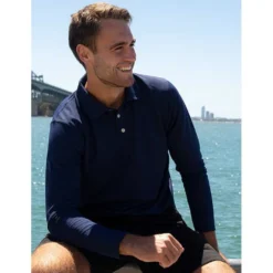 UV 50+ Long Sleeve Polo Shirt -CRESI Dive Shop iq uv uv 50 long sleeve polo shirt 3