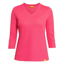 UV 50+ V-Neck 3/4 Sleeve T-Shirt
