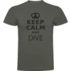Keep Calm And Dive Short Sleeve T-Shirt -CRESI Dive Shop kruskis keep calm and dive short sleeve t shirt